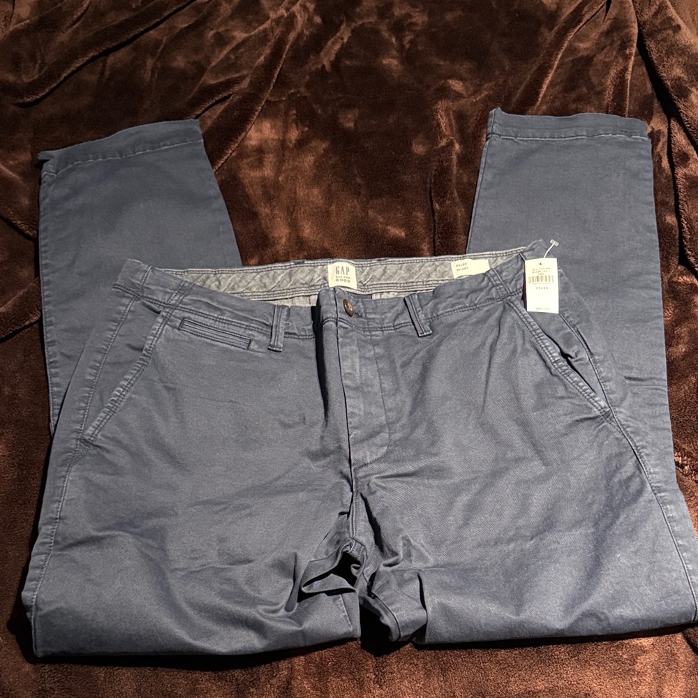 Gap Men's Blue skinny Chino Pants